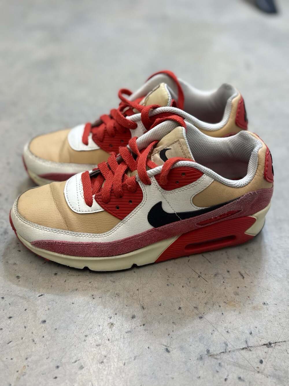 Nike Air Max 90 LTR GS 'Sesame Red Clay' (CD6864-200) Size 5.5Y